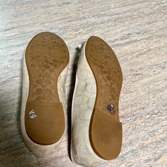 Coach monogram ballet flat shoes with charms and tassel - Picture 16 of 16